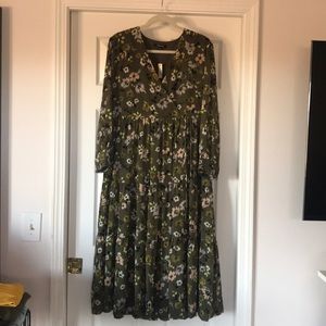 Midi floral dress